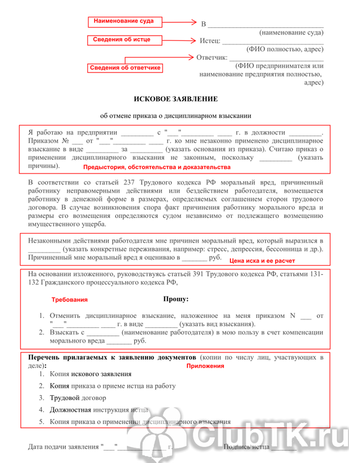 Основания для отмены выговора государственного гражданского служащего