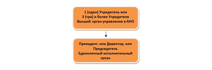 Возможные структуры органов управления АНО: